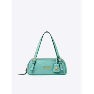 Versace tag shoulder bag leather green NEW